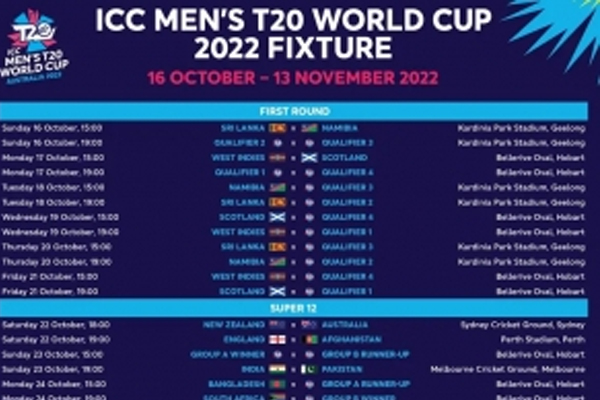 ICC टी20 वर्ल्ड कप 2022 : भारत और पाकिस्तान 23 अक्टूबर को एमसीजी में भिड़ेंगे