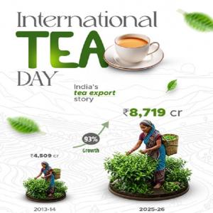 अंतरराष्ट्रीय चाय दिवसः भारत का चाय निर्यात बीते 12 वर्षों में 93 प्रतिशत बढ़ा - पीयूष गोयल
