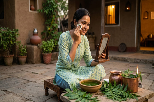 नेचुरल ग्लो के लिए दिन में दो बार लगाएं नीम का पानी चेहरे के दाग-धब्बों से पाएं राहत