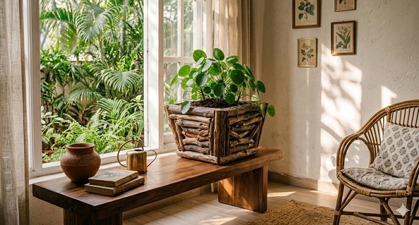 Home Decor : बगीचे की बेकार लकड़ियों से तैयार करें लग्जरी होम डेकोर और घर को दें मॉडर्न रस्टिक टच