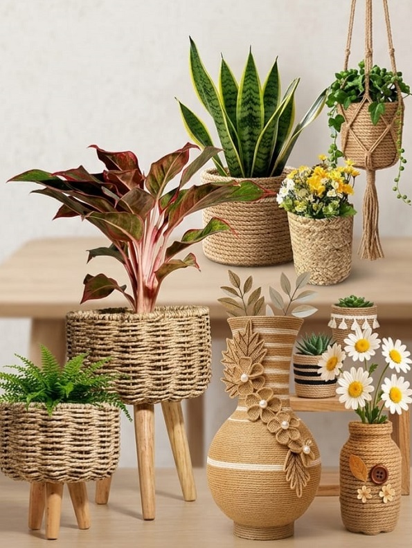 Home decor : जूट प्लांटर्स के साथ घर को दें एक मॉडर्न और एस्थेटिक मेकओवर
