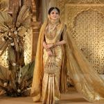 रेड और मेहरून का दौर हुआ पुराना अब गोल्डन पेस्टल कांजीवरम में दुल्हनें बिखेर रही हैं रॉयल जलवा