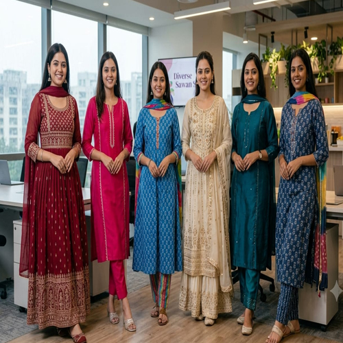 देशभर के कॉर्पोरेट ऑफिसों में छाया देसी लुक का क्रेज इन 6 एथनिक आउटफिट्स से खुद को दें गॉर्जियस लुक