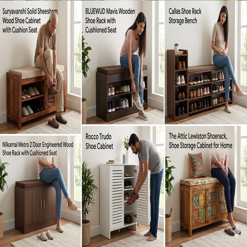 प्रवेश द्वार की खूबसूरती बढ़ाएंगे ये 6 शानदार सीटिंग शू कैबिनेट्स