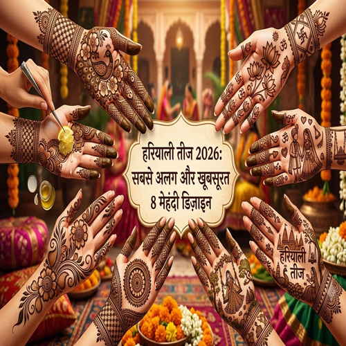 हरियाली तीज पर हाथों की सुंदरता बढ़ाएंगे यह नए और अनोखे मेहंदी डिजाइन