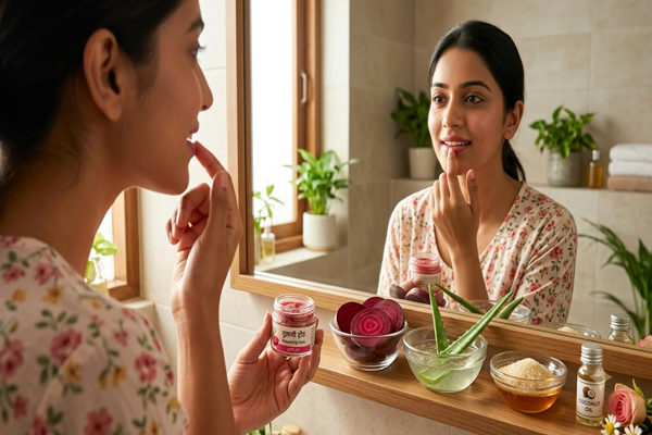 गुलाबी और मुलायम होठों की चाहत जानिए नेचुरल निखार के सबसे सुरक्षित और असरदार टिप्स
