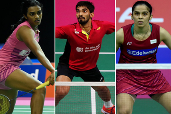 बैडमिंटन : सायना, सिंधु, श्रीकांत एशियाई चैम्पियनशिप के क्र्वाटर फाइनल में 
