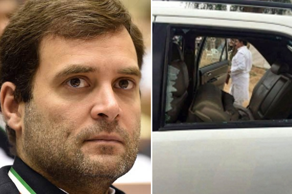 राहुल की कार पर हमले के लिए भाजपा नेता गिरफ्तार