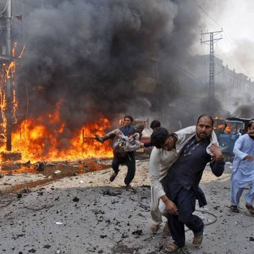 विस्फोट : पाकिस्तान में बम हमले में 3 की मौत
