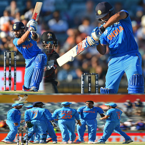 भारत ने लगाई जीत की हैट्रिक, यूएई को नौ विकेट से हराया
