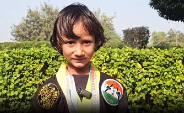 6 वर्षीय जोया खान ने नानचाकू चैंपियनशिप में जीता गोल्ड 