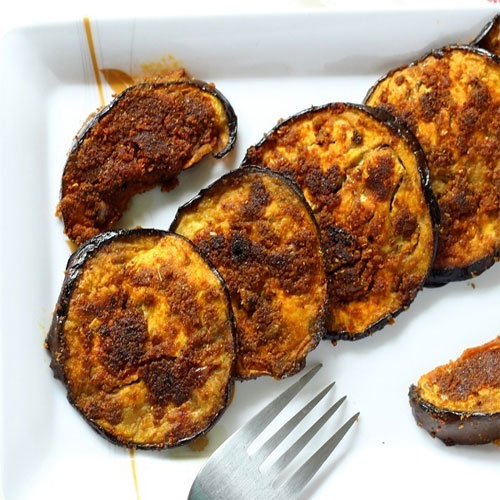 crispy स्टफ्ड बैगन स्लाइसेज-Stuffed Baingan 