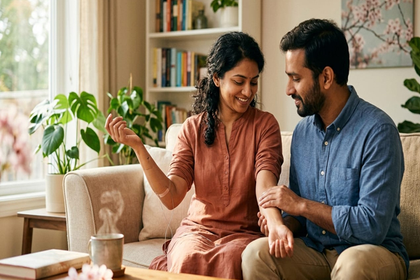 पार्टनर का एक हल्का स्पर्श बदल सकता है आपका मूड नई रिसर्च में हुआ दिलचस्प खुलासा
