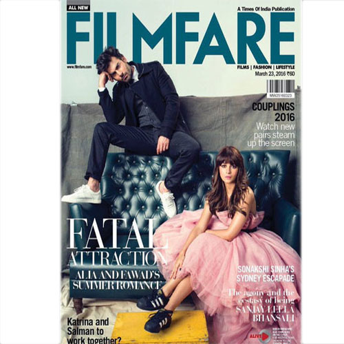 Filmfare मैग्जीन के cover पर आलिया-फवाद