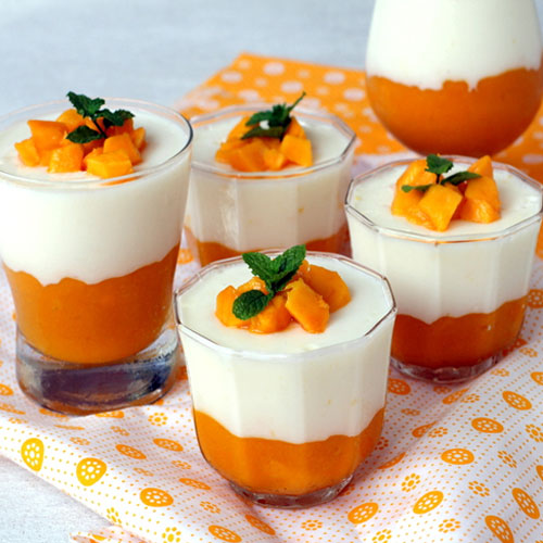 मजेदार स्वाद में मैंगो पेना कोटा रेसिपी-Mango Panna Cotta 