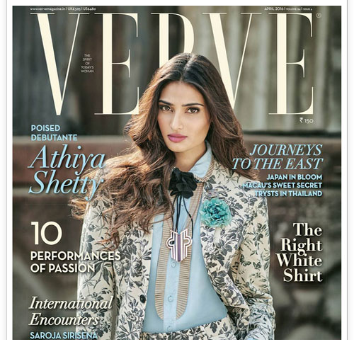 Verve magazine के कवर पेज पर आथिया 