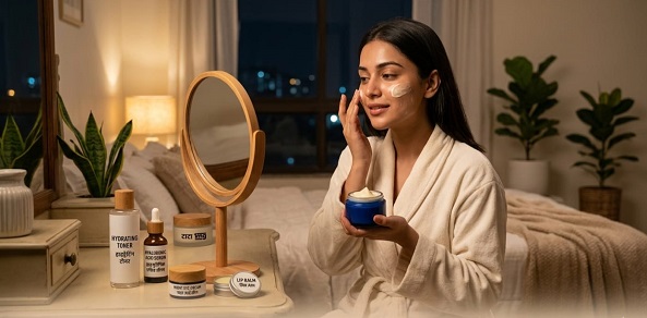 Beauty : रात में बदल जाएगी रूखी स्किन बस सोने से पहले अपनाएं यह आसान तरीका