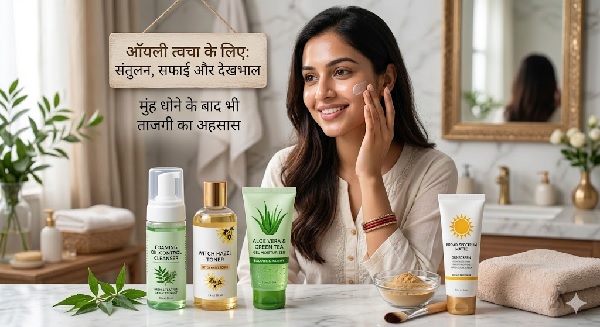 Beauty Care : मुंह धोने के बाद भी ऑयली लगती है त्वचा, तो ऐसा रखें स्किन केयर रूटीन