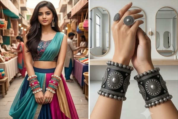 नवरात्रि में गरबा और डांडिया के लिए चुनें ये शानदार और ट्रेंडी चूड़ी सेट जो आपके लुक को देंगे एक अलग ही आकर्षण