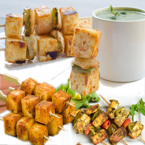 चाय के साथ पनीर कबाब का मजा- Paneer kebab