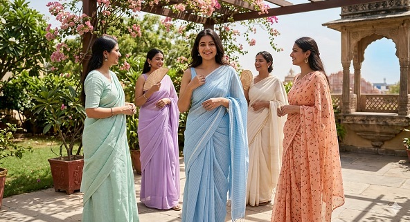 Fashion Funda: भीषण गर्मी में भी बना रहेगा आपका कूल अंदाज अपनाएं ये 5 लाइटवेट साड़ियां