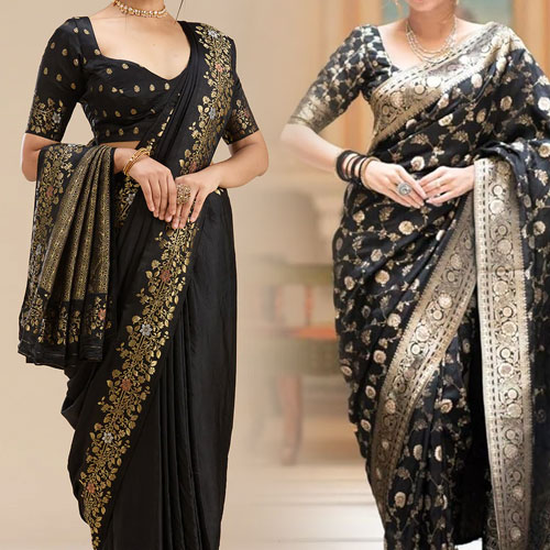 Fashion Tips: मैटरनिटी फोटोशूट के लिए फॉलो करें ये फैशन ट्रेंड, ब्लैक बनारसी साड़ी कैरी करें