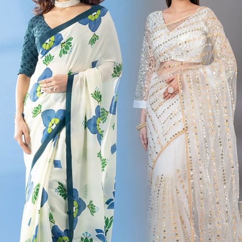 Fashion Tips: साड़ी की शौकीन हैं तो पहनें आइवरी साड़ियां, ट्रेंड में है ये कलेक्शन