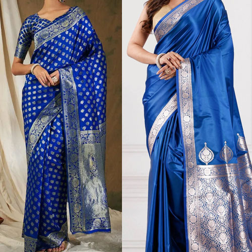 Fashion Tips: ट्रेंड में है रॉयल ब्लू बनारसी साड़ी, ये डिजाइंस करें ट्राई