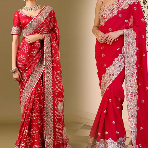 Fashion Tips: इस फेस्टिवल सीजन ट्राई करें लाल साड़ियां, नई नवेली दुल्हन दिखेगी स्टाइलिश