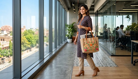 Fashion Trends : ऑफिस लुक में लगाएं चार चांद, इन स्टाइलिश टोट बैग्स के साथ