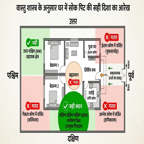 नया घर बनाते समय सोक पिट की सही दिशा तय करना क्यों है जरूरी जानें वास्तु के मुख्य नियम