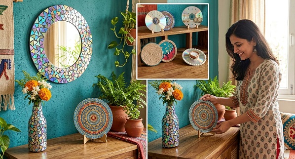 Home Decor : कबाड़ से सजाएं अपना आशियाना, पुरानी सीडी से घर को लग्जरी लुक देने वाले 7 शानदार तरीके