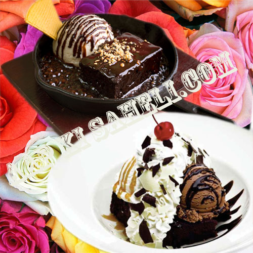 चॉकलेट फज ब्राउनी सिजलर का जादू...-Chocolate Fudge Brownie Sizzler 