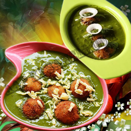 स्वाद से भरपूर कोफ्ता इन ग्रीन ग्रेवी- Kofta in Green Gravy