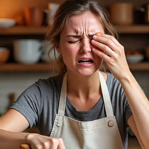 किचन में काम करते-करते आंखों में गलती से लग गई मिर्च, तो इस तरह मिलेगी ठंडक