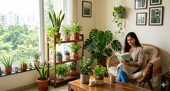 घर के भीतर हरियाली स्ट्रेस दूर करने और सजावट का नया ट्रेंड