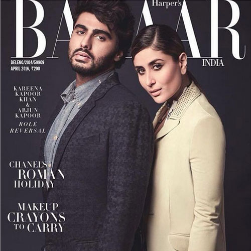 ‘की एण्ड का’Harper bazaar के कवर पर