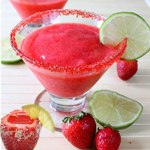 जायका लव कॉकटेल स्ट्रॉबेरी मार्गरिटा का-strawberry margarita 