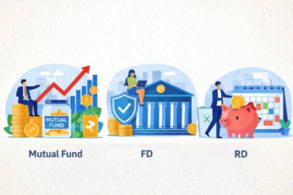 बाजार की पाठशाला : म्यूचुअल फंड, एफडी और आरडी क्या होते हैं.. पैसा लगाने से पहले समझ लें अंतर
