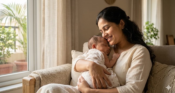 Moms & Baby Care : बच्चे की मुस्कान के पीछे माँ की मानसिक सेहत का हाथ