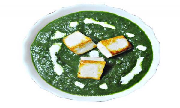 पालक पनीर की सब्जी