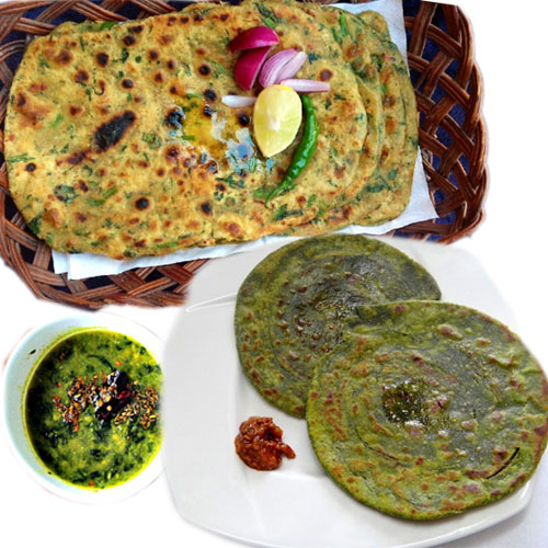 ठंड में पालक के परांठे-Palak Paratha Recipe