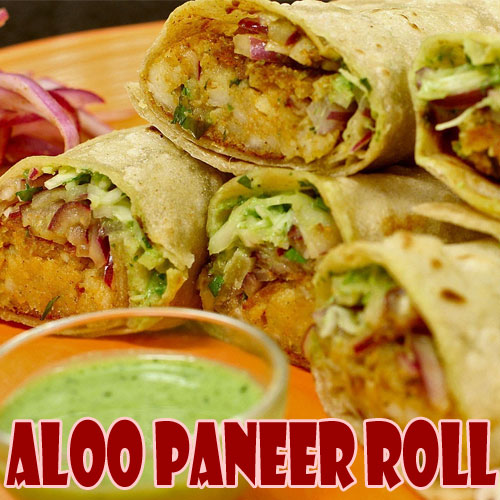 जायकेदार आलू पनीर रोल-Aloo Paneer Roll