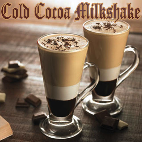 कोल्ड कोको मिल्कशेक का लाजवाब स्वाद-Cold Cocoa Milkshake
