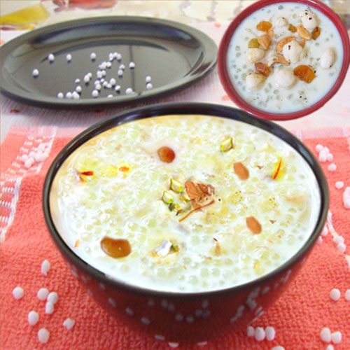 स्पेशल स्वाद में साबूदाना खीर-Sabudana Kheer
