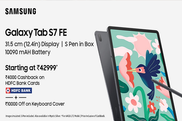 सैमसंग ने भारत में लॉन्च किया गैलेक्सी टैब एस 7 एफई, गैलेक्सी टैब ए 7 लाइट