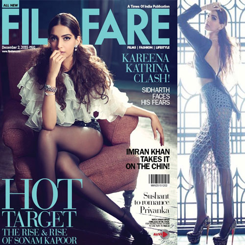 Sonam का Bold अवतार Filmfare मैग्जीन पर