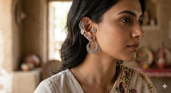 Accessories: बजट में Style भी और ग्रेस भी ! इस फेस्टिव सीज़न ट्राई करें चांदी के ये 8 सदाबहार ईयरिंग्स