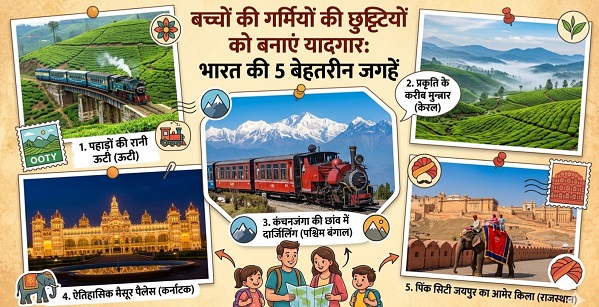 समर वेकेशन में बोरियत होगी दूर् ज्ञान और रोमांच से भरपूर हैं, भारत के ये 5 जादुई टूरिस्ट स्पॉट्स