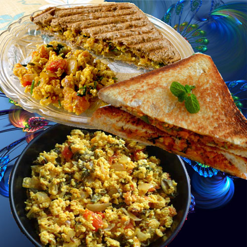 टेस्टी पंजाबी भुर्जी सैंडविच-Punjabi Bhurji Sandwich